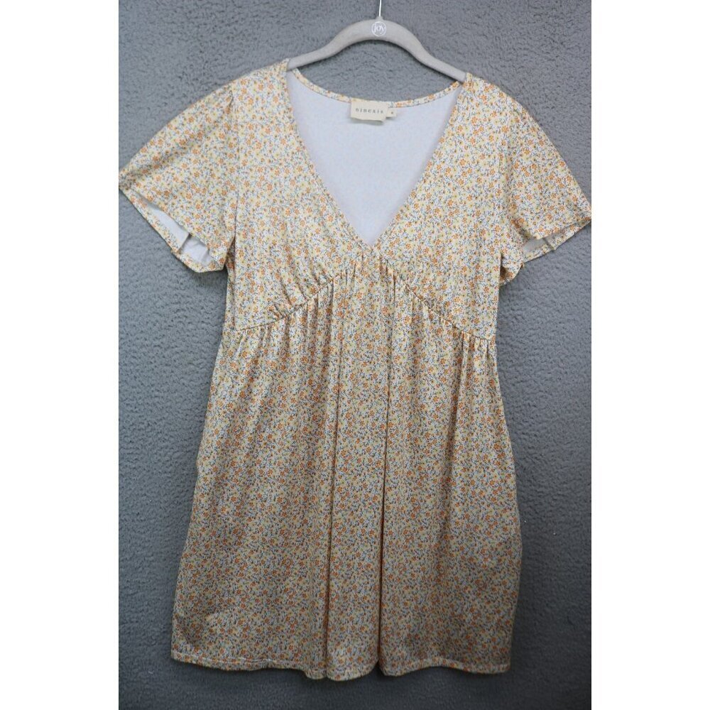 Ninexis Floral Babydoll Dress-Medium-Cottagecore-Pockets-Fairy